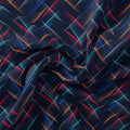 Classic Colourful Feather With Blue Background Digital Printed Fabric – js 0 ta09682pb 110 classic colourful feather with blue background digital printed fabric 1