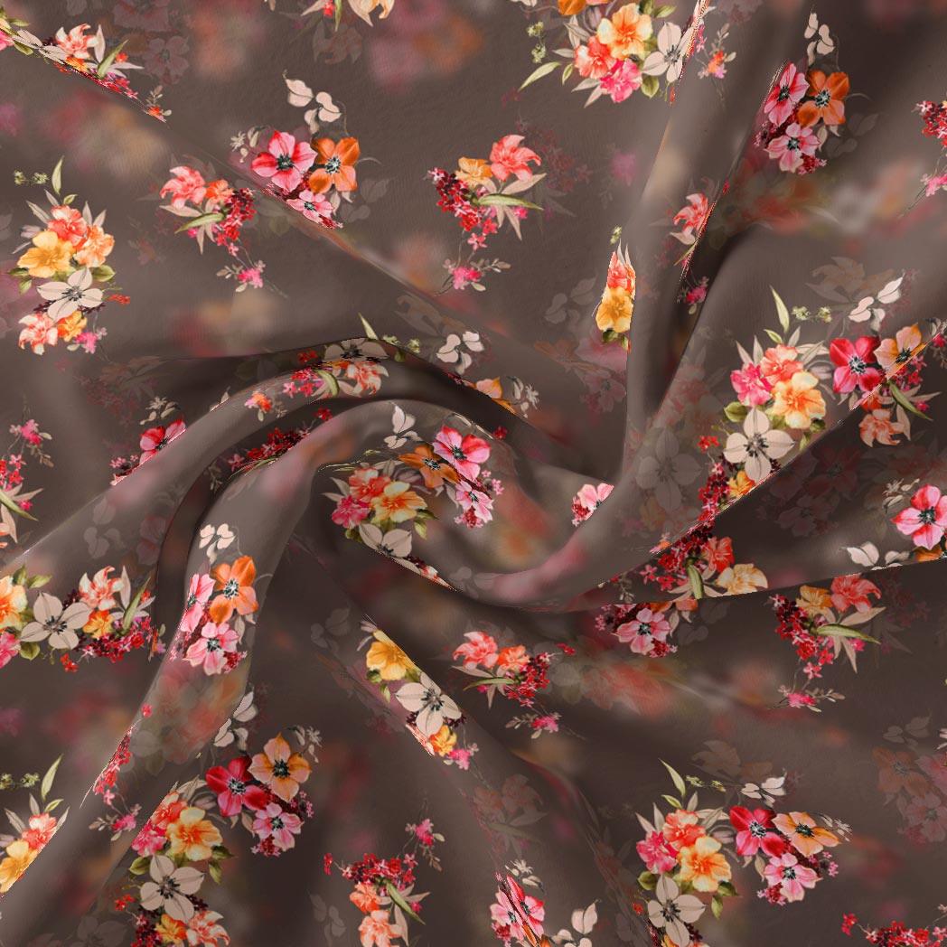 Three Colour Of Flower With Eucalyptus Leaves Digital Printed Fabric – js 0 ta09686p4 110 three colour of flower with eucalyptus leaves digital printed fabric 1