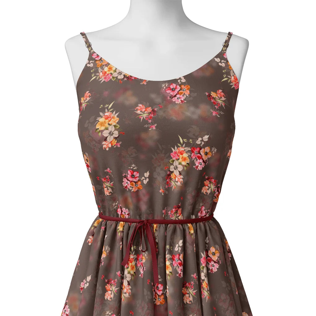 Three Colour Of Flower With Eucalyptus Leaves Digital Printed Fabric – js 0 ta09686p4 110 three colour of flower with eucalyptus leaves digital printed fabric 2