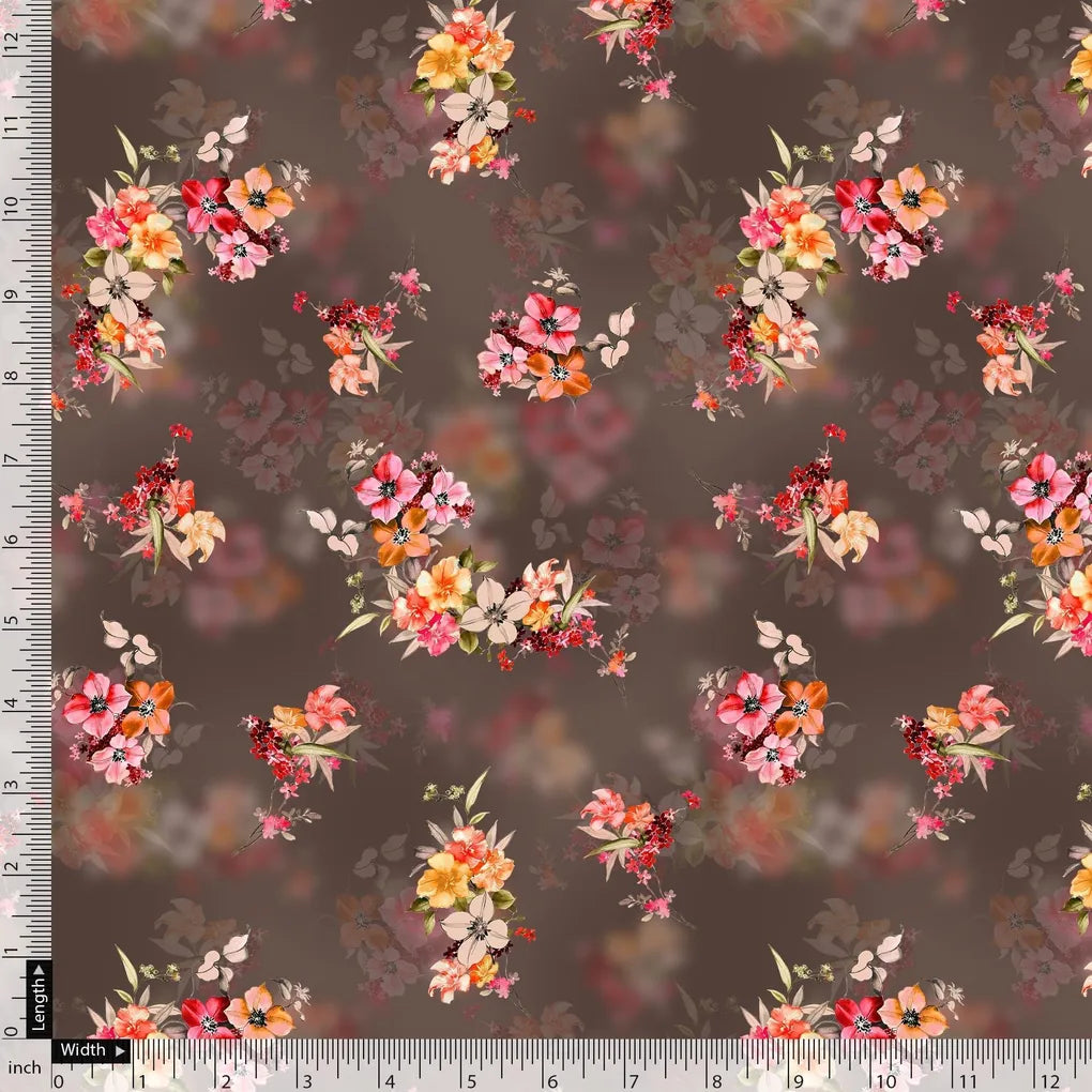 Three Colour Of Flower With Eucalyptus Leaves Digital Printed Fabric – js 0 ta09686p4 110 three colour of flower with eucalyptus leaves digital printed fabric 4