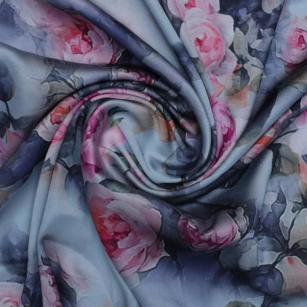Pink And Peach Rose Allover Digital Printed Fabric - Japan Satin – js 0 ta6801p1 110 pink and peach rose allover digital printed fabric japan satin 1