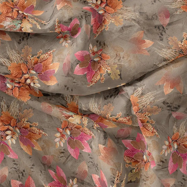 Violet Leaves Bunch Digital Printed Fabric – js 0 ta7307p4 110 violet leaves bunch digital printed fabric 1