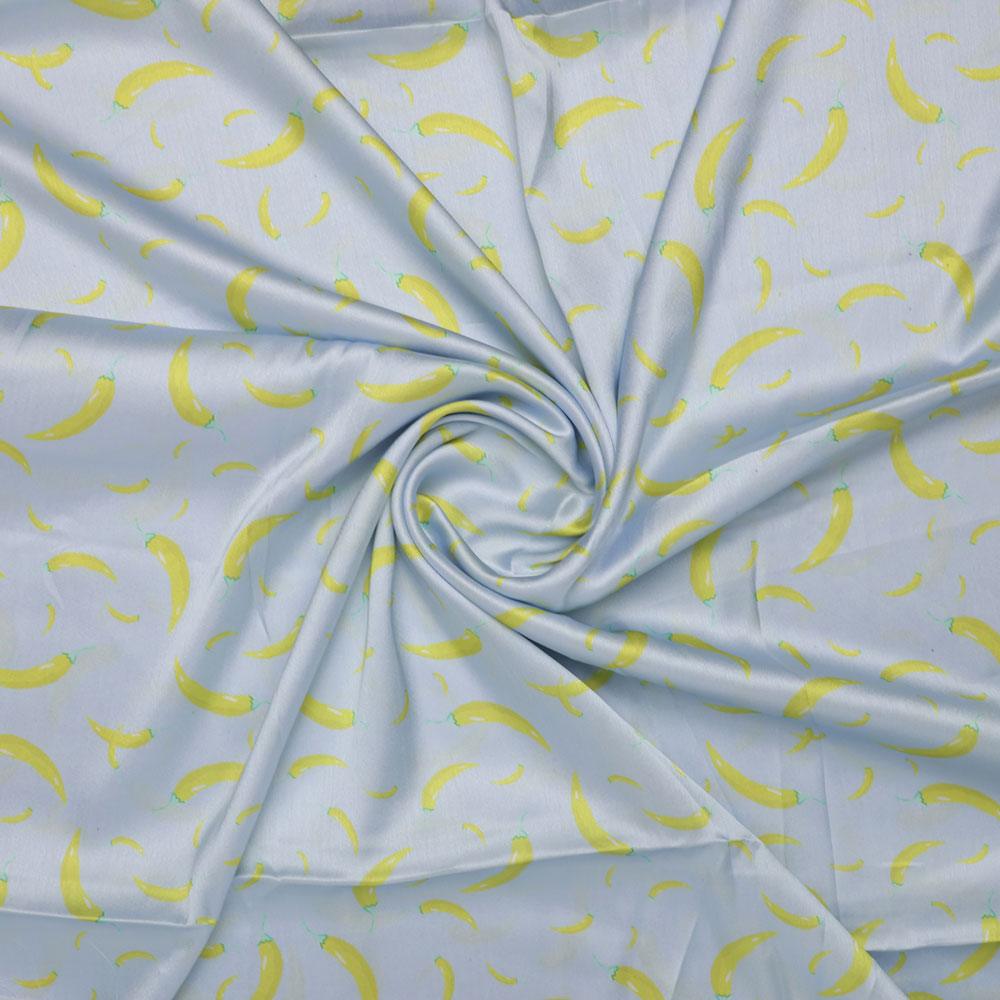 Yellow Mirchi Allover Digital Printed Fabric - Japan Satin – js 0 ta7619p1 110 yellow mirchi allover digital printed fabric japan satin 1
