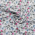 Flower With Olive Leaf Digital Printed Fabric - Kota Doria – kd 0 ma0109 110 flower with olive leaf digital printed fabric kota doria 1