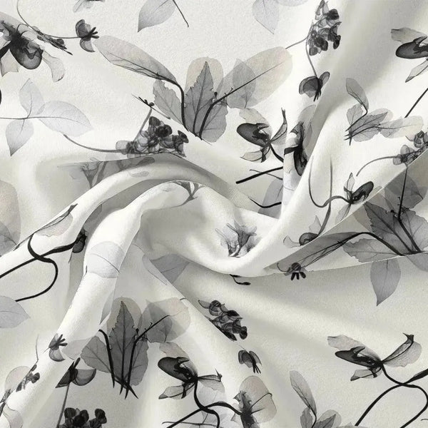 Black Floating Flowers Digital Printed Fabric - Kota Doria – kd 0 ta06256 110 black floating flowers digital printed fabric kota doria 1