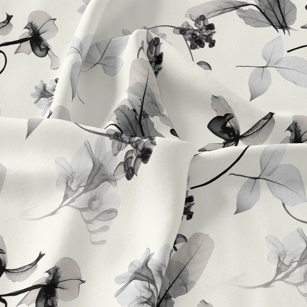 Black Floating Flowers Digital Printed Fabric - Kota Doria – kd 0 ta06256 110 black floating flowers digital printed fabric kota doria 3