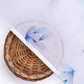 Blue Leaves Laying Over White Digital Printed Kota Doria Fabric – kd 0 ta06258blue 111 blue leaves laying over white digital printed kota doria fabric 2