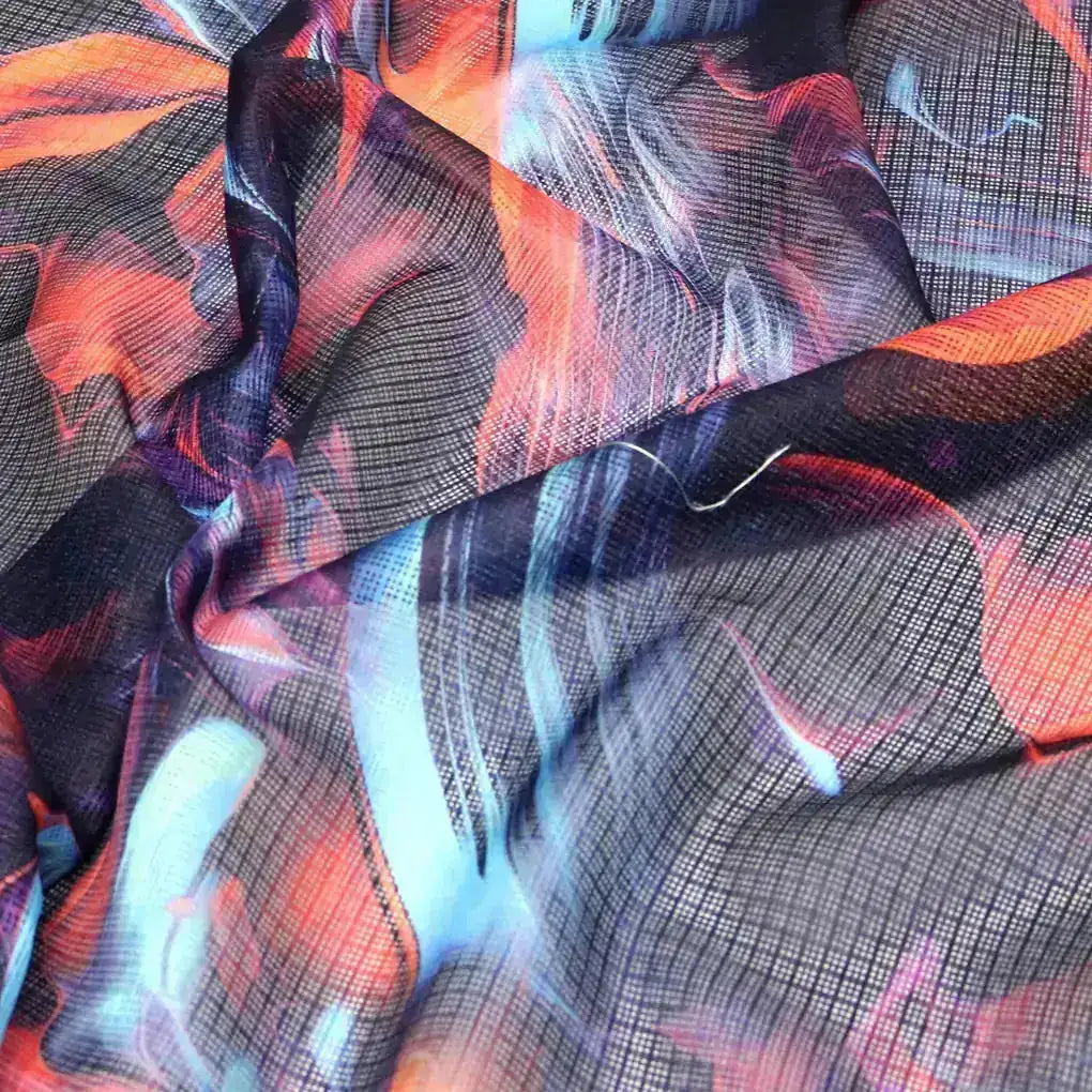 Abstract Pattern Digital Printed Kota Doria Fabric – kd 0 ta063390 111 abstract pattern digital printed kota doria fabric 2