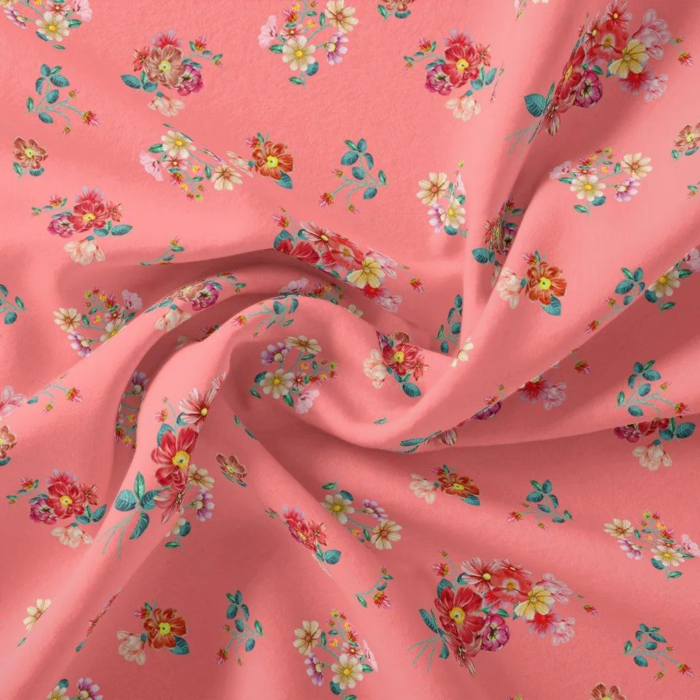 Calico Colorful Flower Digital Printed Fabric - Kota Doria – kd 0 ta08284 110 calico colorful flower digital printed fabric kota doria 3