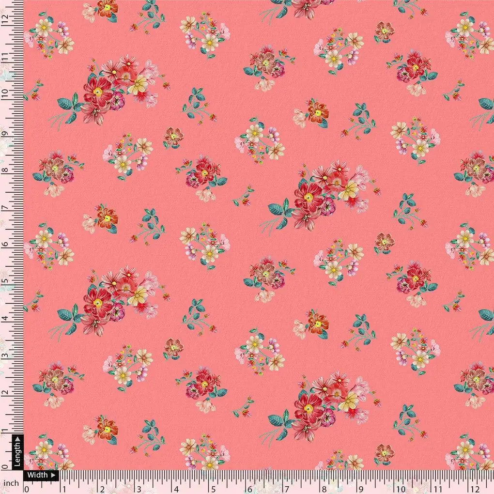 Calico Colorful Flower Digital Printed Fabric - Kota Doria – kd 0 ta08284 110 calico colorful flower digital printed fabric kota doria 4