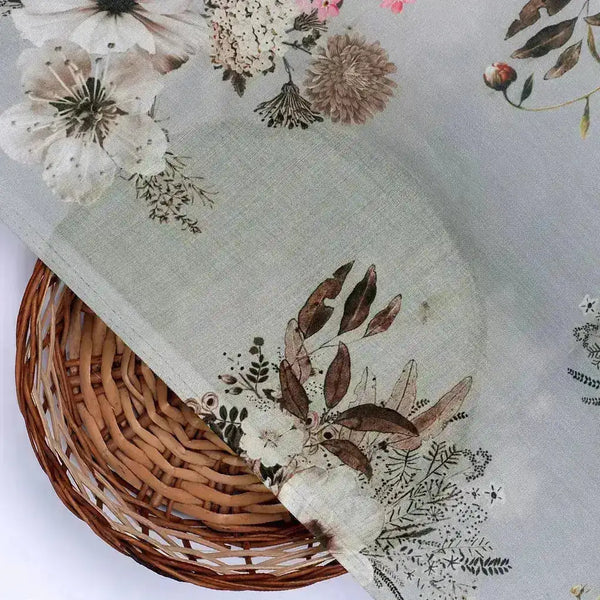 Grey Flower Digital Printed Kora Silk Fabric – ks 0 0ta058294 111 grey flower digital printed kora silk fabric 2 - alternate view
