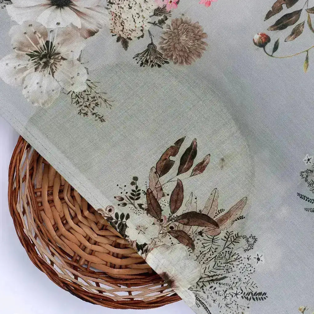 Grey Flower Digital Printed Kora Silk Fabric – ks 0 0ta058294 111 grey flower digital printed kora silk fabric 2