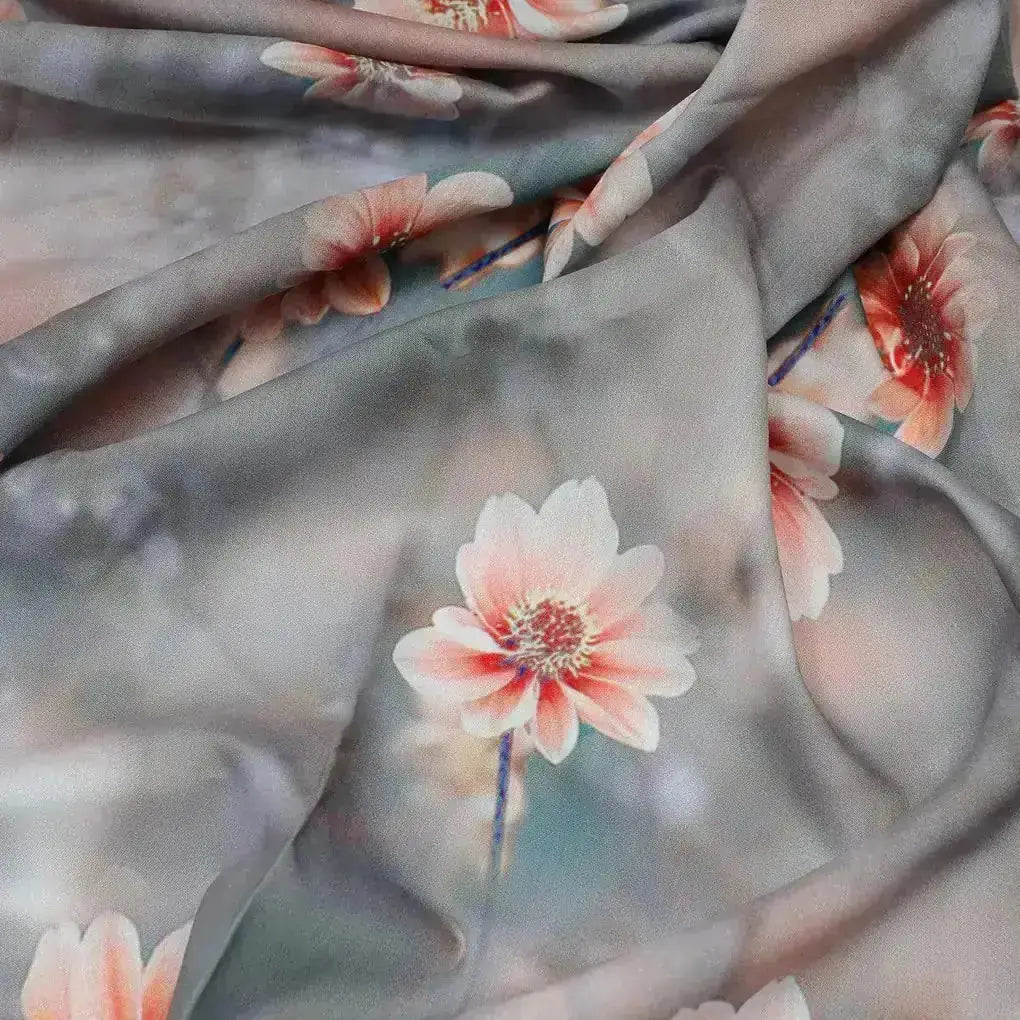 Dusty Flower Digital Printed Kora Silk Fabric – ks 0 0ta060232 111 dusty flower digital printed kora silk fabric 3