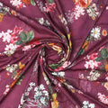 Purple Flower Digital Printed Kora Silk Fabric – ks 0 0ta061811 111 purple flower digital printed kora silk fabric 1