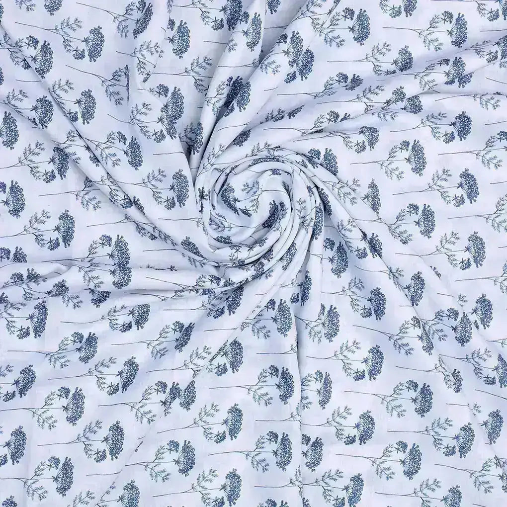 Winter Icy Flower Digital Printed Fabric  - Kora Silk – ks 0 ma0126 110 winter icy flower digital printed fabric kora silk 1