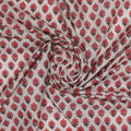 Red Flower Motif Block Digital Printed Fabric - Kora Silk – ks 0 ma012675 110 red flower motif block digital printed fabric kora silk 1