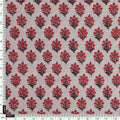 Red Flower Motif Block Digital Printed Fabric - Kora Silk – ks 0 ma012675 110 red flower motif block digital printed fabric kora silk 4