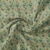 Beautiful Green Seamless Motif Flower Digital Printed Fabric - Kora Silk – ks 0 ma0128 110 beautiful green seamless motif flower digital printed fabric kora silk 1