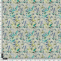 Green And Bluish Leaves Motif Digital Printed Fabric  - Kora Silk – ks 0 ma013650 110 green and bluish leaves motif digital printed fabric kora silk 3
