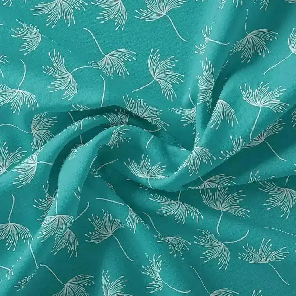 White Floating Flower Digital Printed Fabric - Kora Silk – ks 0 ma0139 110 white floating flower digital printed fabric kora silk 1