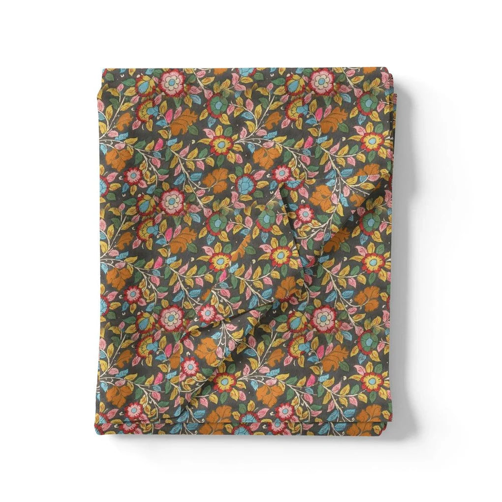 Multicolor Arabesue Kora Silk Printed Fabric – ks 0 ma01532 110 multicolor arabesue kora silk printed fabric 3