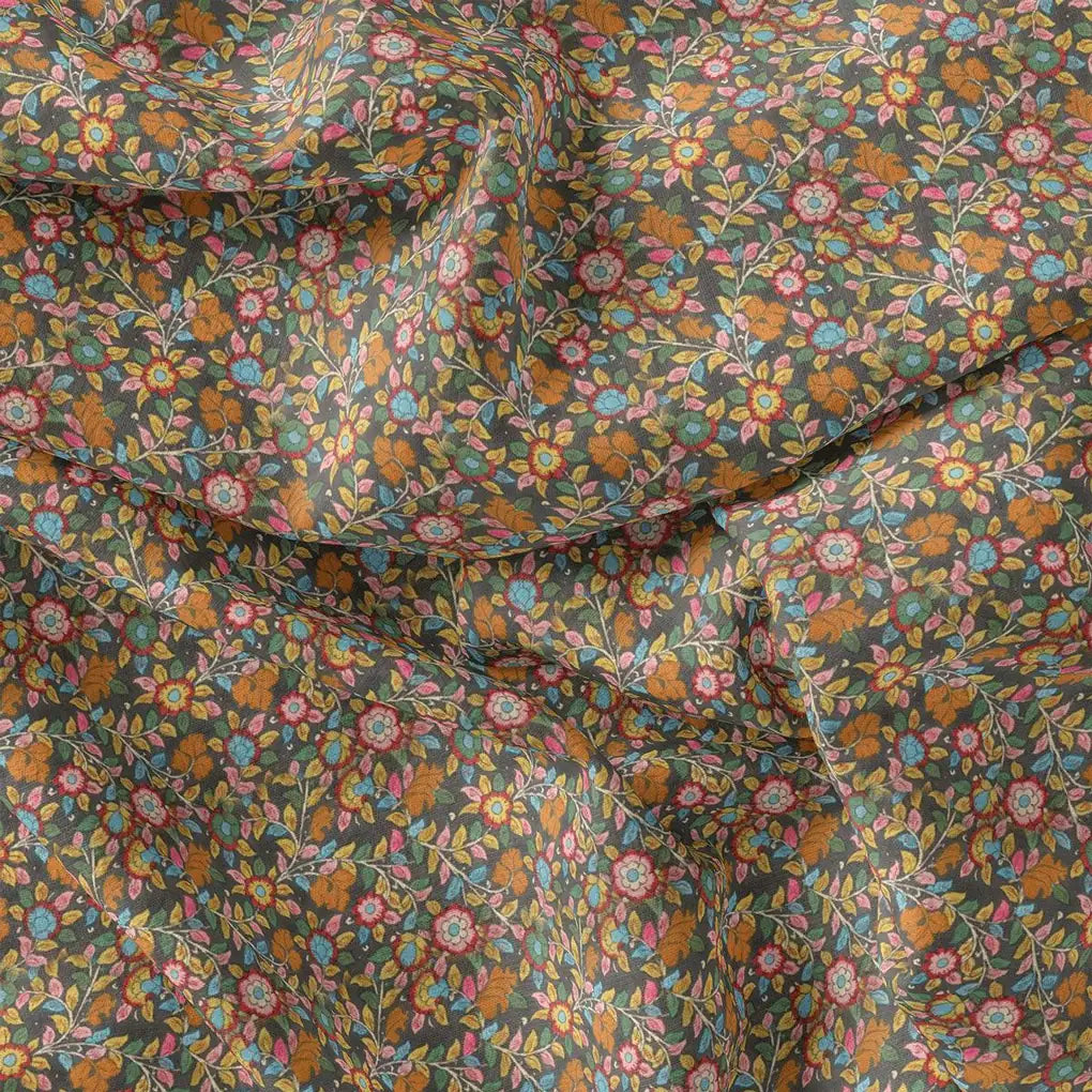 Multicolor Arabesue Kora Silk Printed Fabric – ks 0 ma01532 110 multicolor arabesue kora silk printed fabric 4