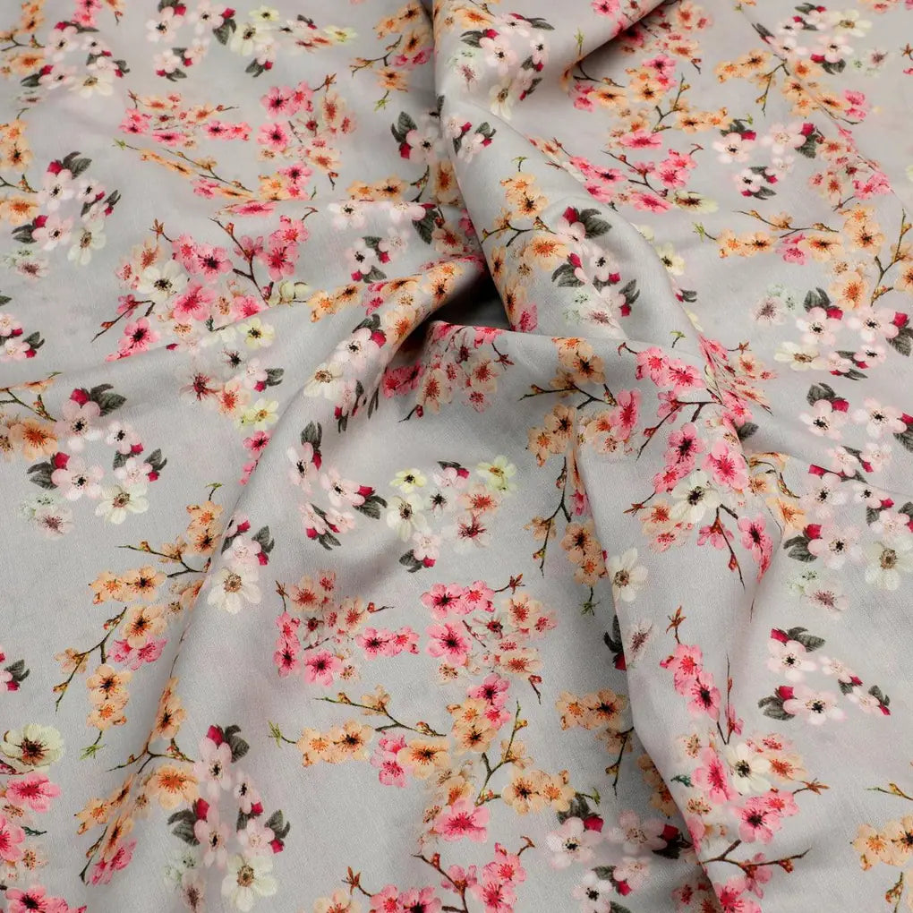 Beautiful Ditsy Gold Sand With Pot Pourri Colour Digital Printed Fabric - Kora Silk – ks 0 ma017741 110 beautiful ditsy gold sand with pot pourri colour digital printed fabric kora silk 3