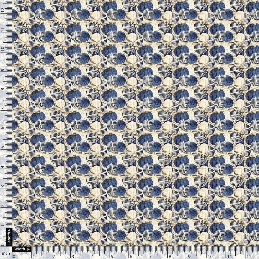 Digital Abstract Round leaves Digital Printed Fabric - Kora Silk – ks 0 ma01977 110 digital abstract round leaves digital printed fabric kora silk 4