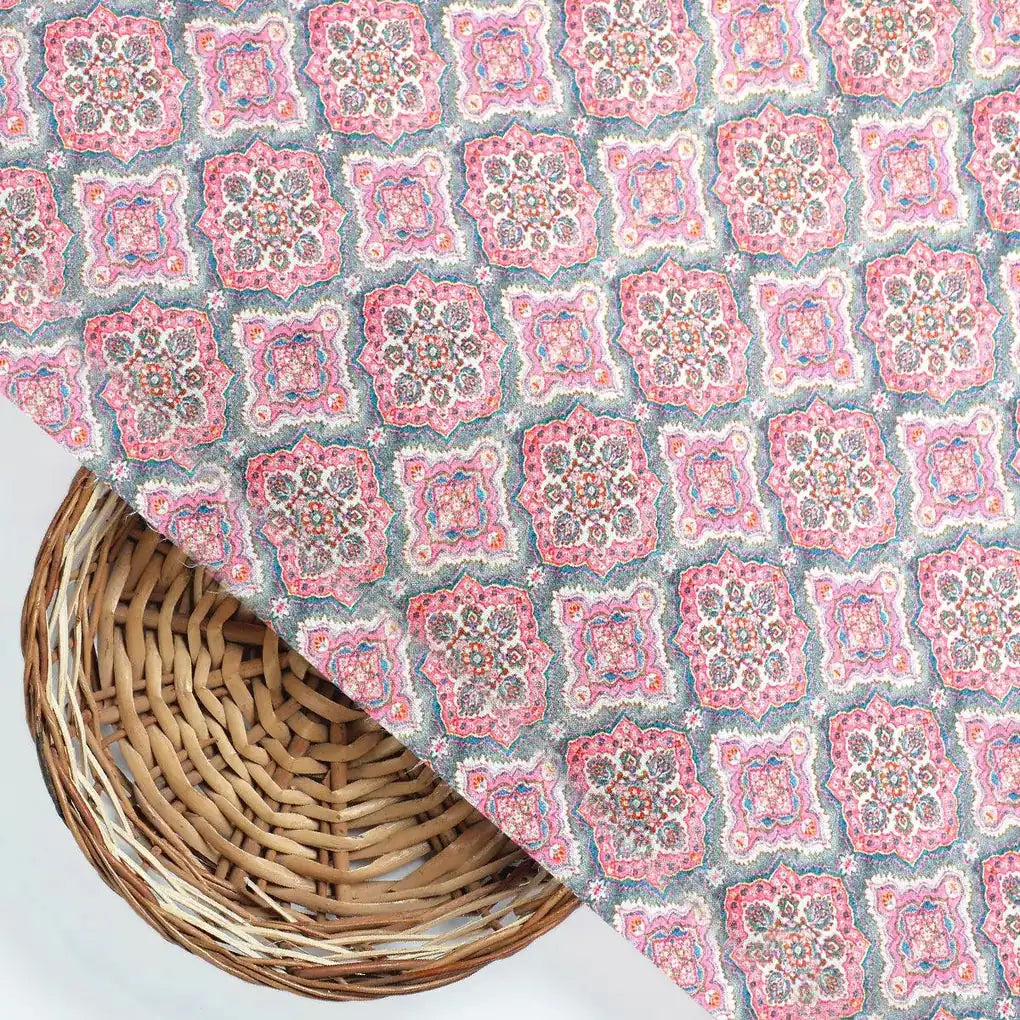 Decorative Morden Lifestyle Medallion Digital Printed Fabric - Kora Silk – ks 0 ma02064 110 decorative morden lifestyle medallion digital printed fabric kora silk 2