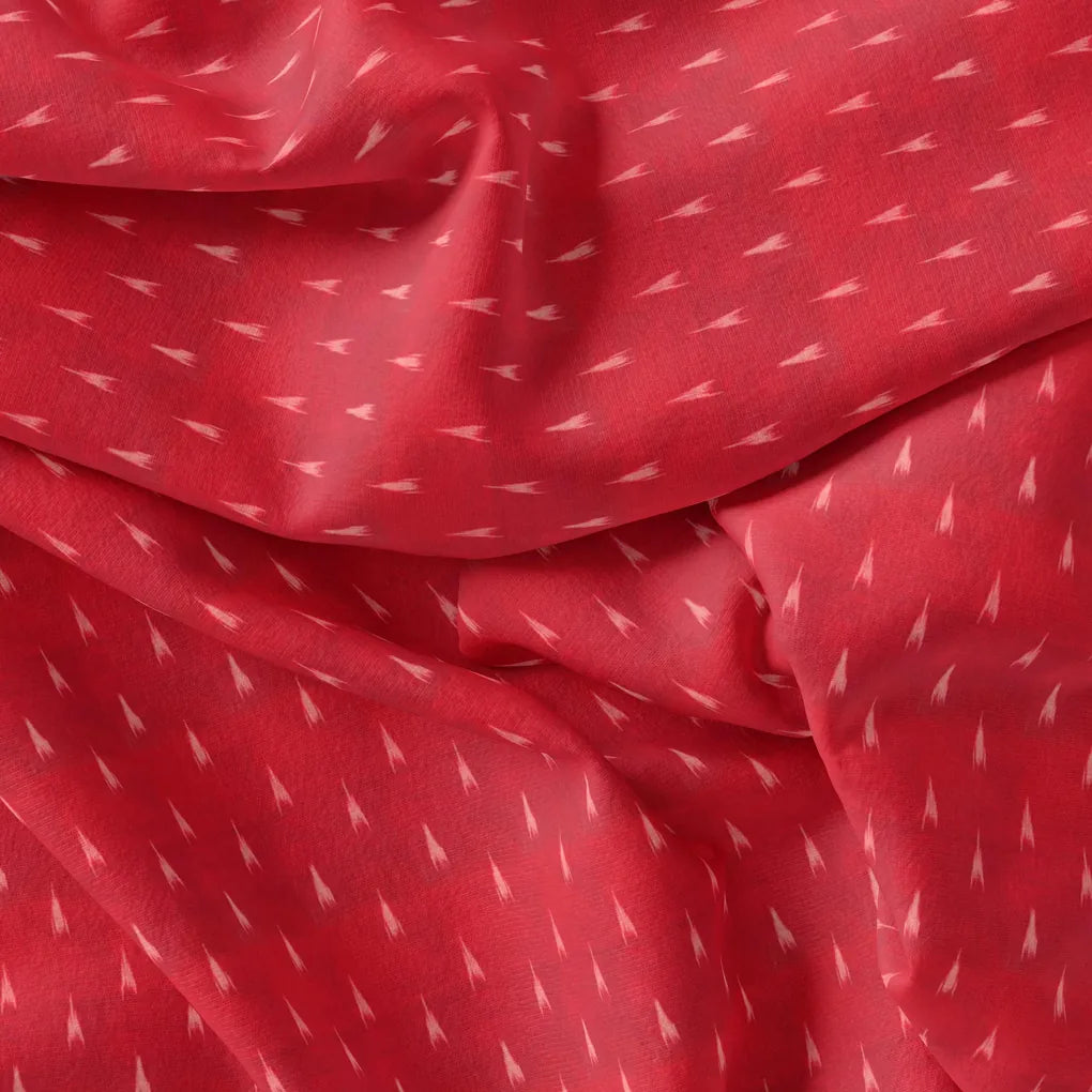Red Polka Motif Digital Printed Fabric - Kora Silk – ks 0 ma02270 110 red polka motif digital printed fabric kora silk 3