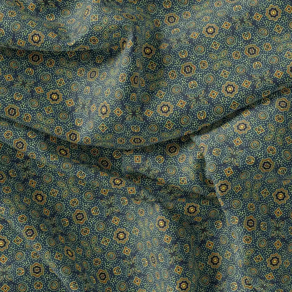 Stylized Medallion Motif Digital Printed Fabric - Kora Silk – ks 0 ma0250 110 stylized medallion motif digital printed fabric kora silk 1