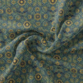 Stylized Medallion Motif Digital Printed Fabric - Kora Silk – ks 0 ma0250 110 stylized medallion motif digital printed fabric kora silk 3