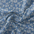 White Jasud Flower With Stalk Digital Printed Fabric - Kora Silk – ks 0 ma02863p3 110 white jasud flower with stalk digital printed fabric kora silk 1