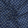 Stylized Mepal Leaf Motif Digital Printed Fabric - Kora Silk – ks 0 ma02999 110 stylized mepal leaf motif digital printed fabric kora silk 1