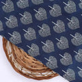Stylized Mepal Leaf Motif Digital Printed Fabric - Kora Silk – ks 0 ma02999 110 stylized mepal leaf motif digital printed fabric kora silk 2
