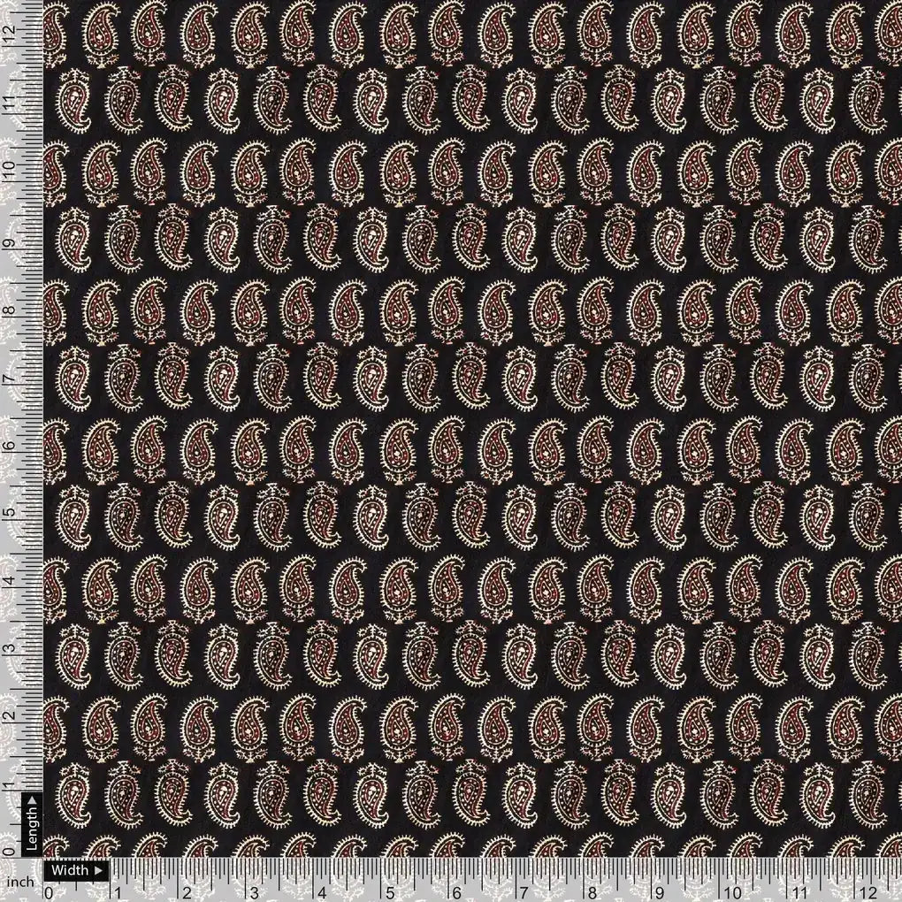 Paisley Seamless over Black Digital Printed Fabric – ks 0 ma03067 110 paisley seamless over black digital printed fabric 4