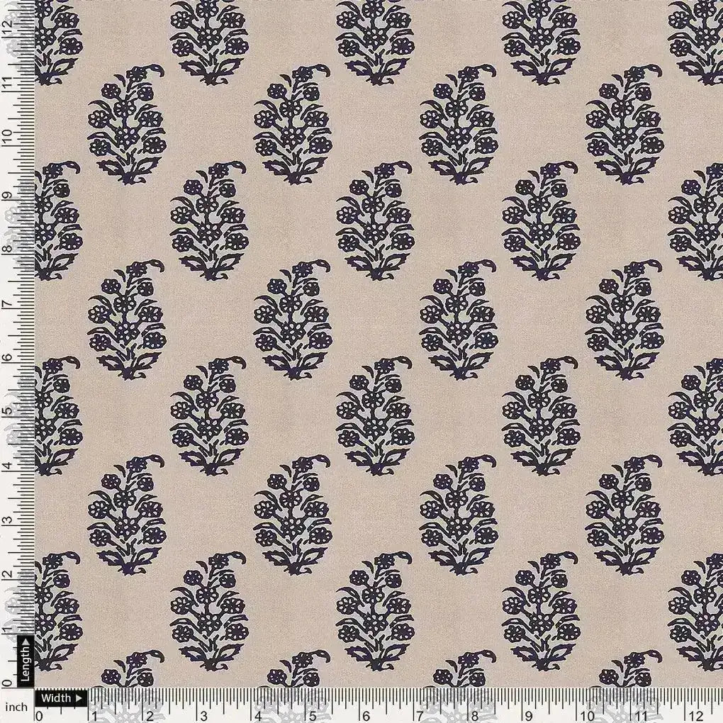 Block Print Motif Digital Printed Fabric - Kora Silk – ks 0 ma03105p4 110 block print motif digital printed fabric kora silk 4