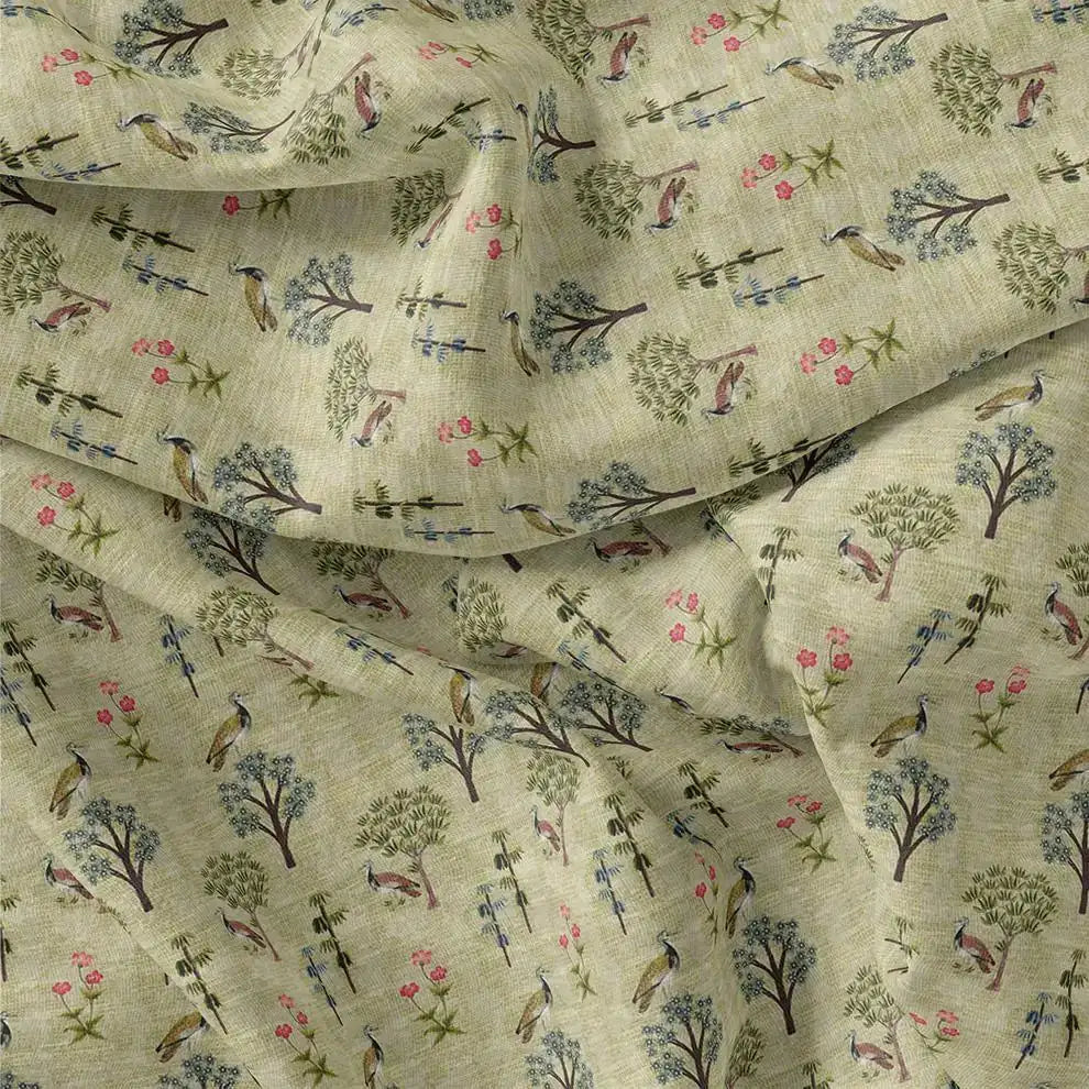 Pista Chinoiserie With Birds Digital Printed Fabric - Kora Silk – ks 0 ma04430 110 pista chinoiserie with birds digital printed fabric kora silk 3