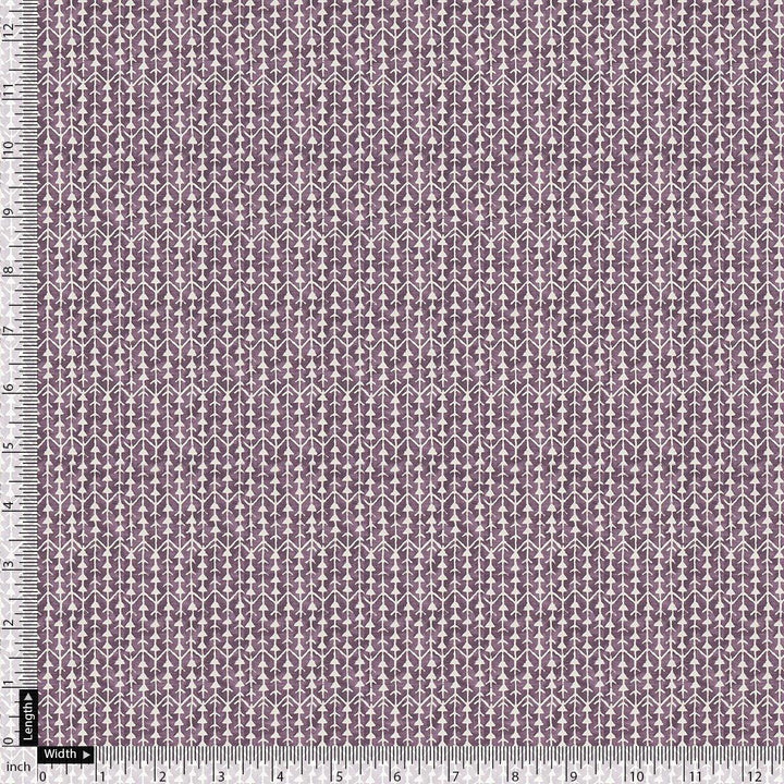 Seamless Link Abstract With Old Lavender Digital Printed Fabric - Kora Silk - FAB VOGUE Studio®