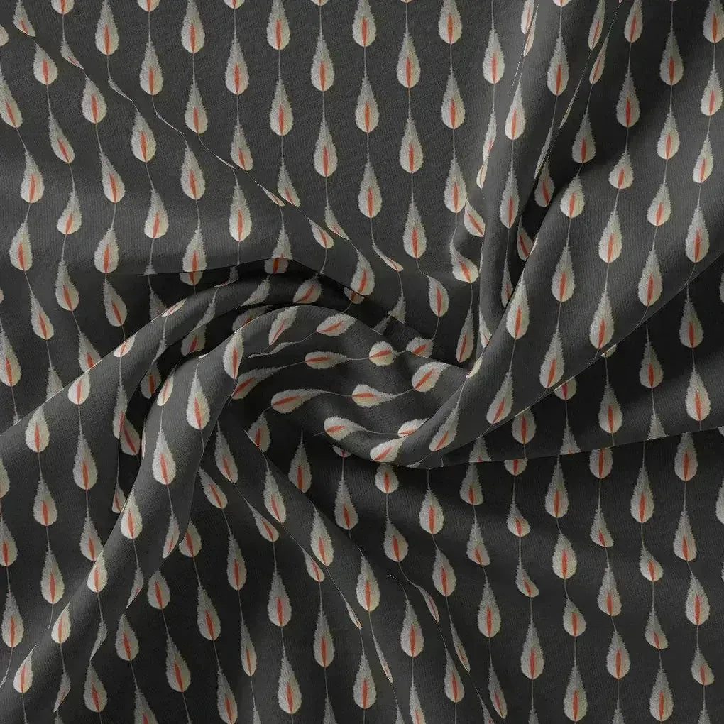 Feather Stripes Digital Printed Fabric - Kora Silk – ks 0 ma05232 110 feather stripes digital printed fabric kora silk 1