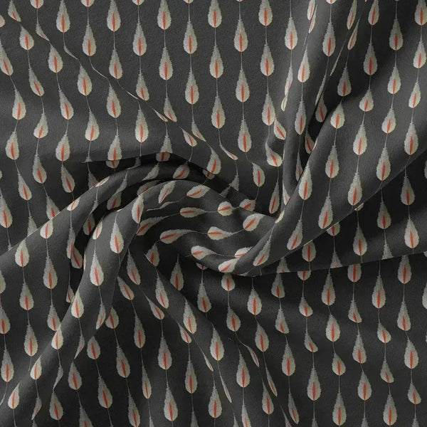 Feather Stripes Digital Printed Fabric - Kora Silk – ks 0 ma05232 110 feather stripes digital printed fabric kora silk 1