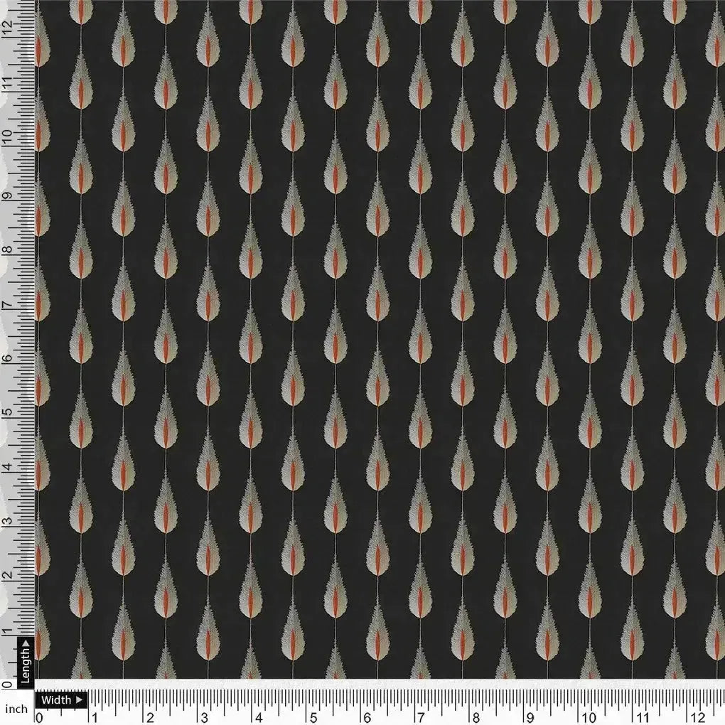 Feather Stripes Digital Printed Fabric - Kora Silk – ks 0 ma05232 110 feather stripes digital printed fabric kora silk 4