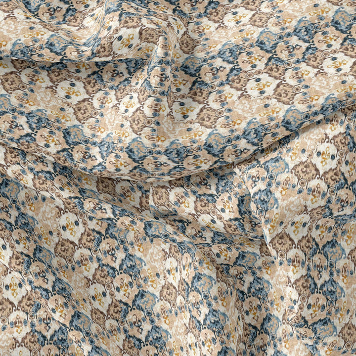 Old And Vintage Creative Digital Printed Fabric - Kora Silk - FAB VOGUE Studio®