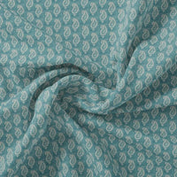 Morden Mango Leaves With Gumbo Colour Digital Printed Fabric - Kora Silk – ks 0 ma0694 110 morden mango leaves with gumbo colour digital printed fabric kora silk 1