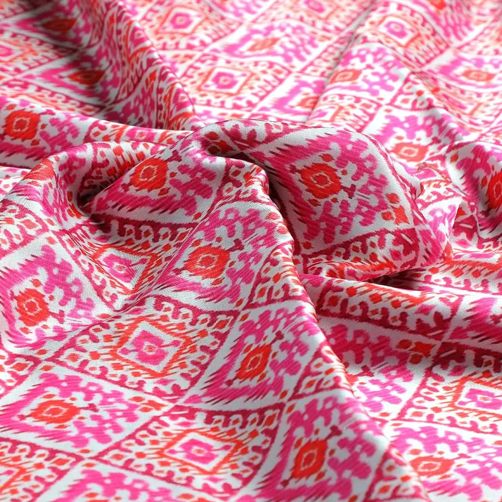 Hand Painted Argyle Pattern Digital Printed Fabric - Kora Silk – ks 0 ma0708 110 hand painted argyle pattern digital printed fabric kora silk 3