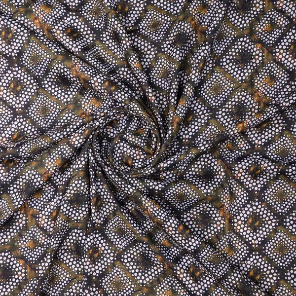 Beautiful Geometric Diamond Cut Glass Digital Printed Fabric - Kora Silk – ks 0 ta0080 110 beautiful geometric diamond cut glass digital printed fabric kora silk 1