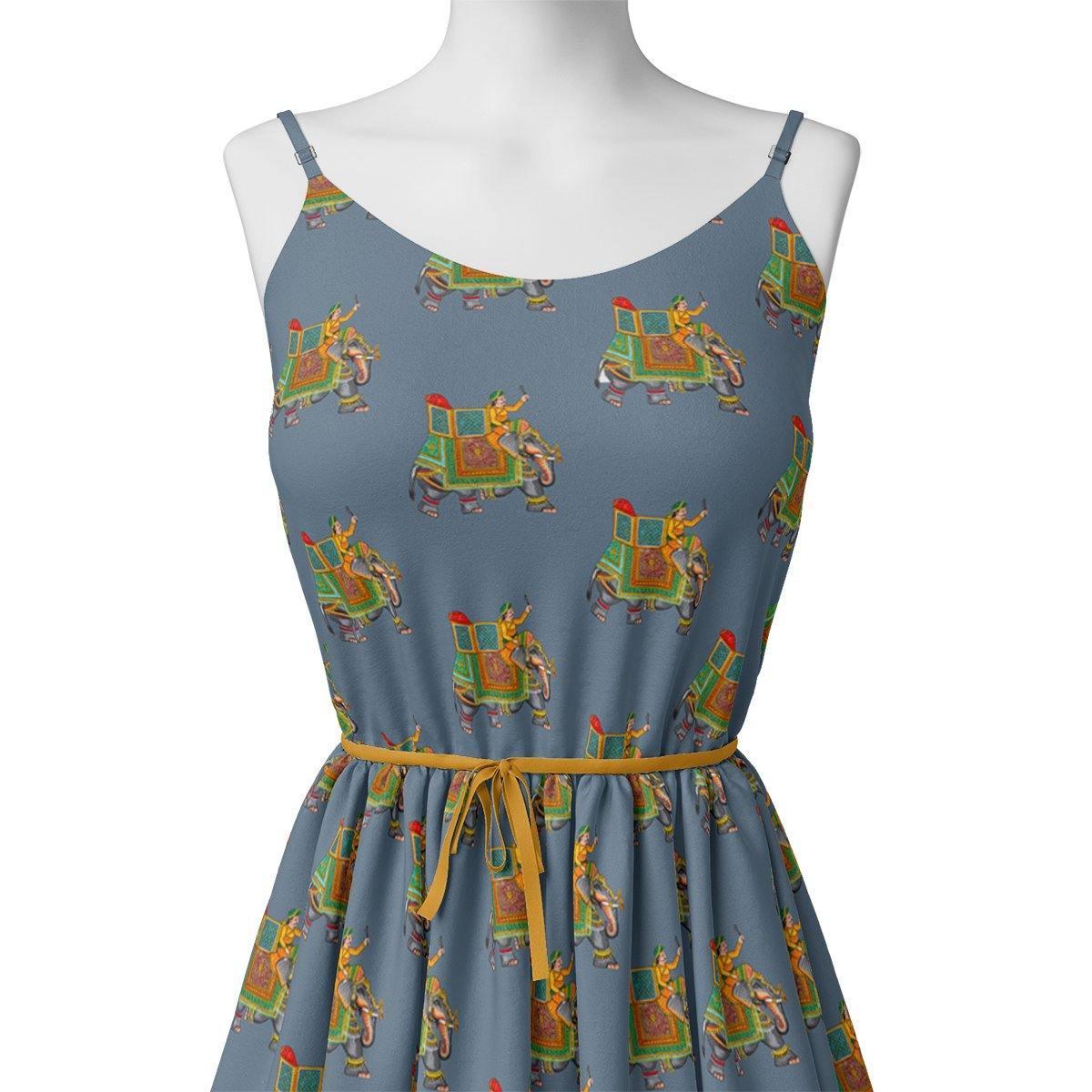 Traditional Elephant Motif Digital Printed Fabric – ks 0 ta01133 110 traditional elephant motif digital printed fabric 2