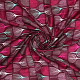 Bold Colourful Mahogany Leaf Digital Printed Fabric - Kora Silk – ks 0 ta0169 110 bold colourful mahogany leaf digital printed fabric kora silk 1