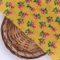 Pink Tiny Flower With Yellow Digital Printed Fabric - Kora Silk – ks 0 ta05637 110 pink tiny flower with yellow digital printed fabric kora silk 2