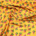 Pink Tiny Flower With Yellow Digital Printed Fabric - Kora Silk – ks 0 ta05637 110 pink tiny flower with yellow digital printed fabric kora silk 3